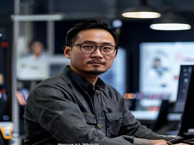 探花社区技术负责人张宇航的职业形象照，面向多屏技术工作台，展现工程师的专注与技术自信